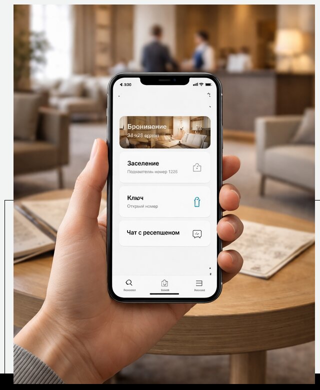 Мобильное приложение для гостей отеля в Шелехове, управление сервисом